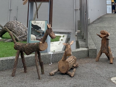 木料予三義木雕藝術節作為裝置藝術