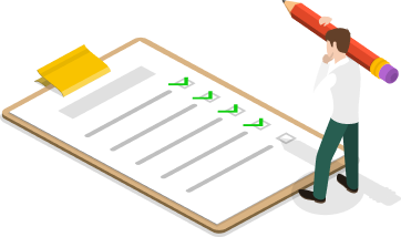 人拿著筆思考清單